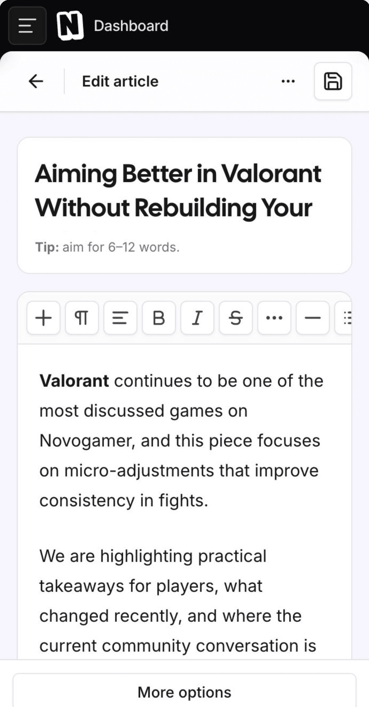 Placeholder image representing article writing and the publishing workflow